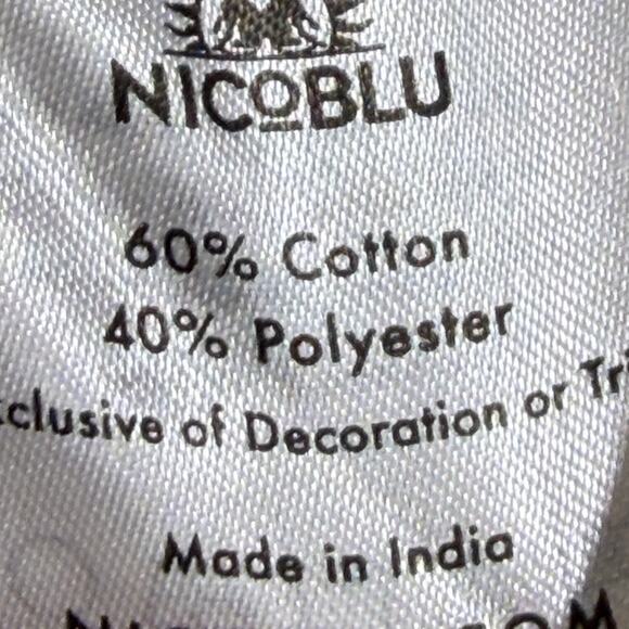 Nicoblue Womens Small Cream Blue 1/4 Zip Long Sleeve Pullover Casual Top Soft - Picture 5 of 10